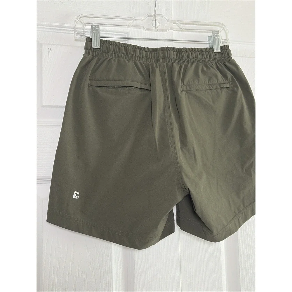Bearbottom Stretch Swim Shorts Mens Size S Olive Green 5.5